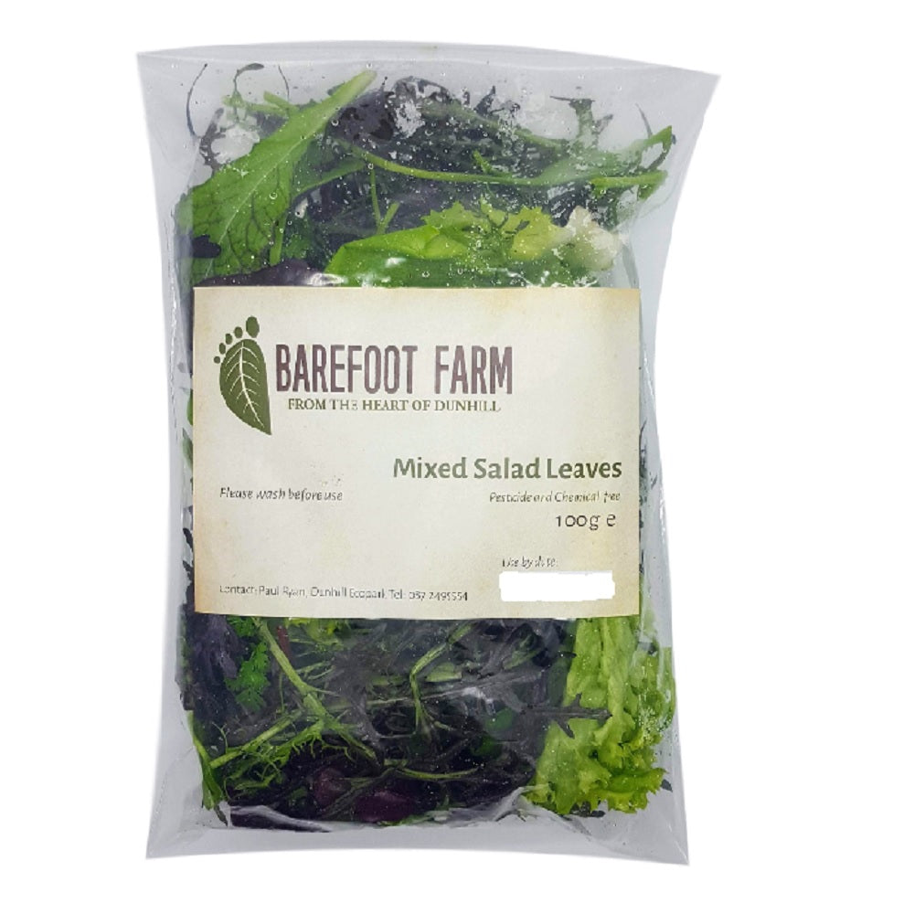 Barefoot Farm Mixed Salad Leaves 100g