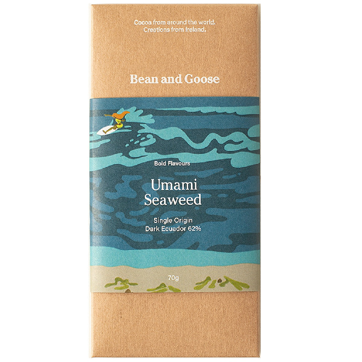Bean and Goose Umami Seaweed Single Origin Dark Ecuador 62% 70g