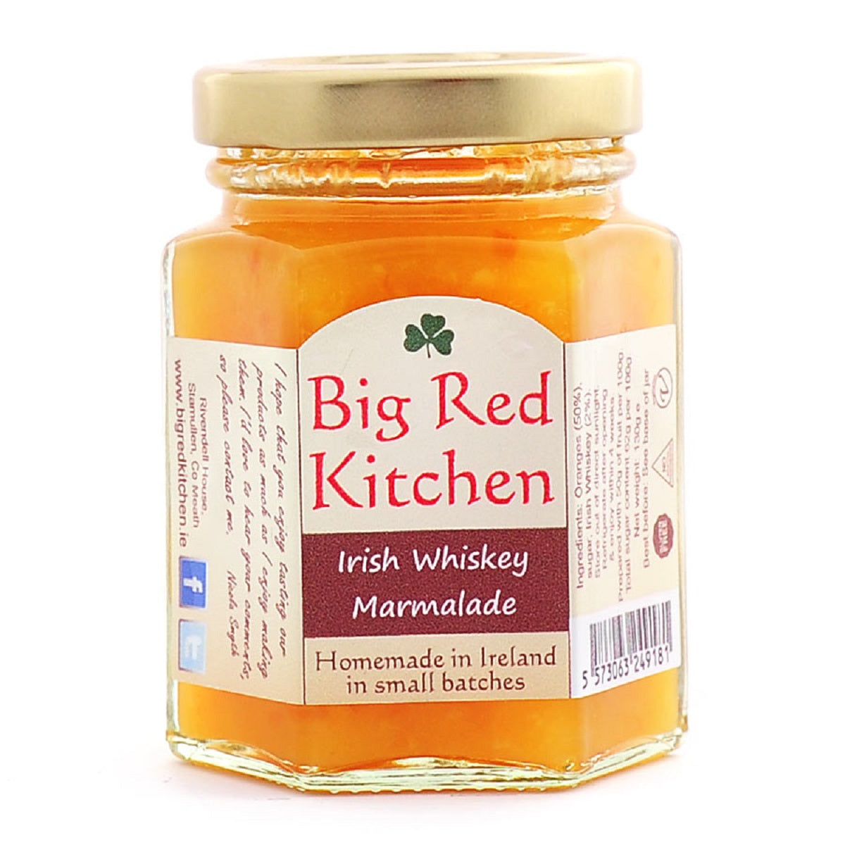 Big Red Kitchen Irish Whiskey Marmalade 130g