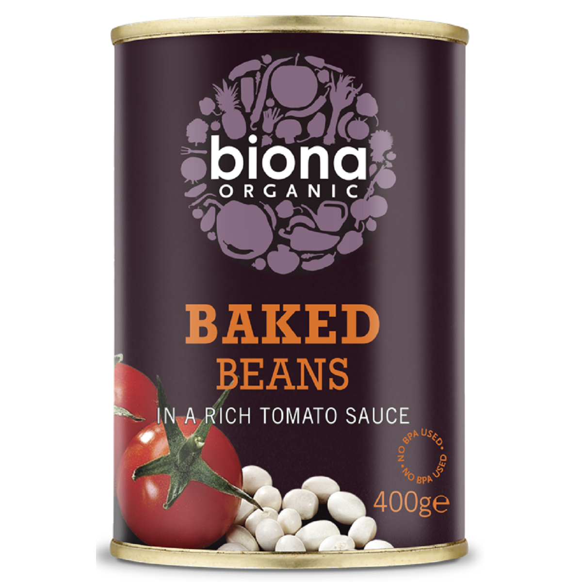 Biona Organic Baked Beans in Tomato Sauce 400g