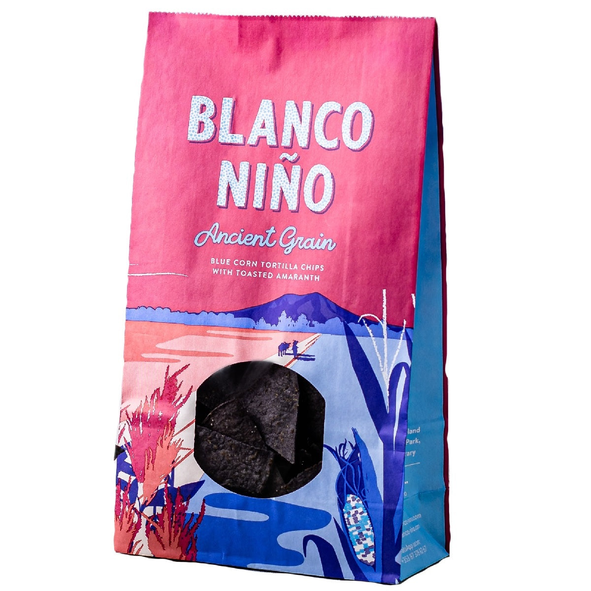 Blanco Nino Ancient Grain Blue Corn Tortilla Chips with Toasted Amaranth 170g