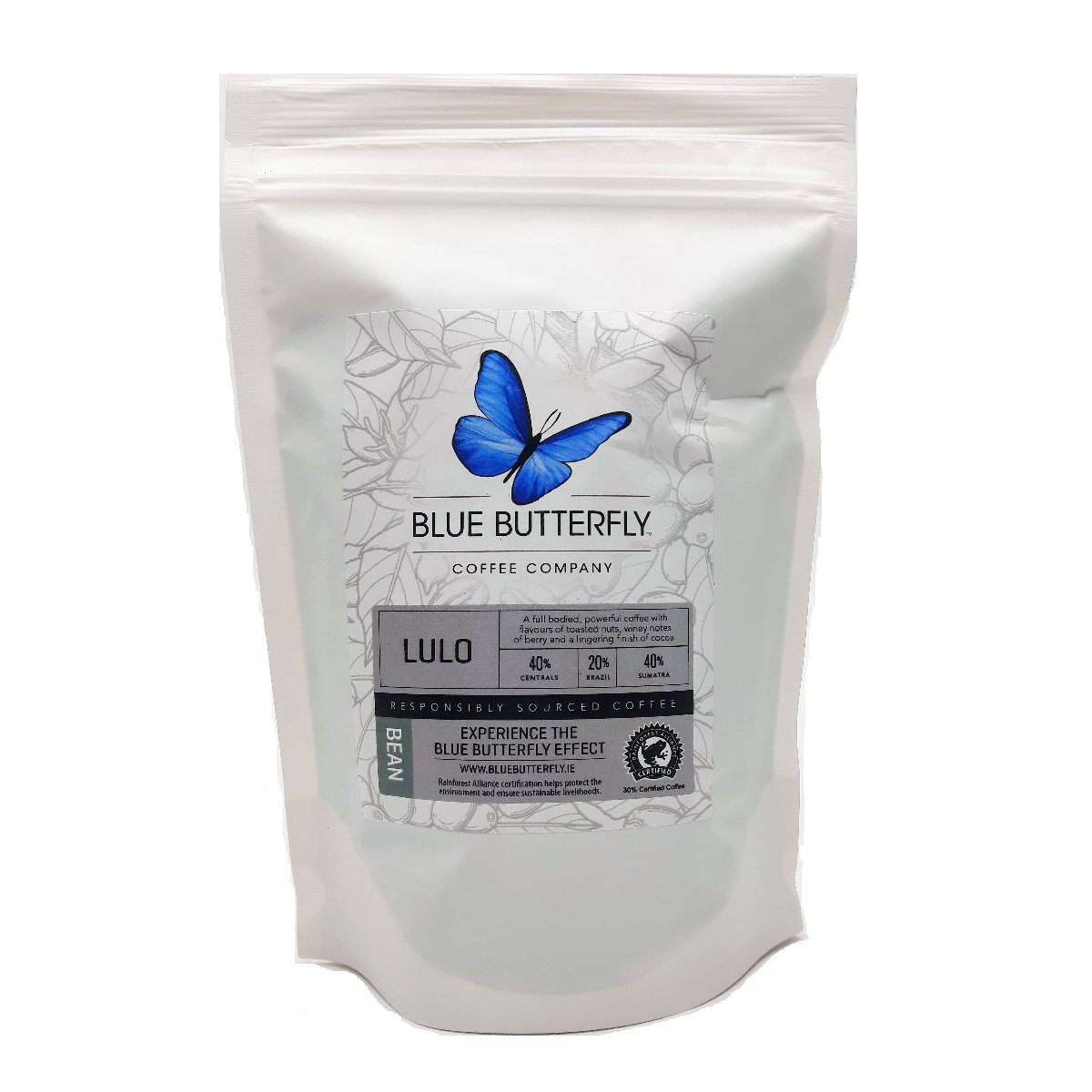 Blue Butterfly Lulo Roasted Coffee Beans 250g