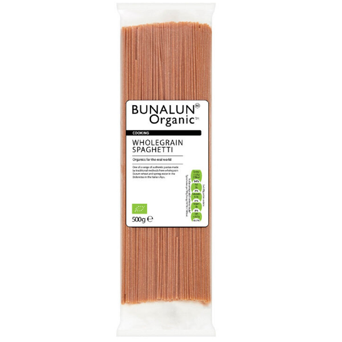 Bunalun Wholegrain Spaghetti 500g