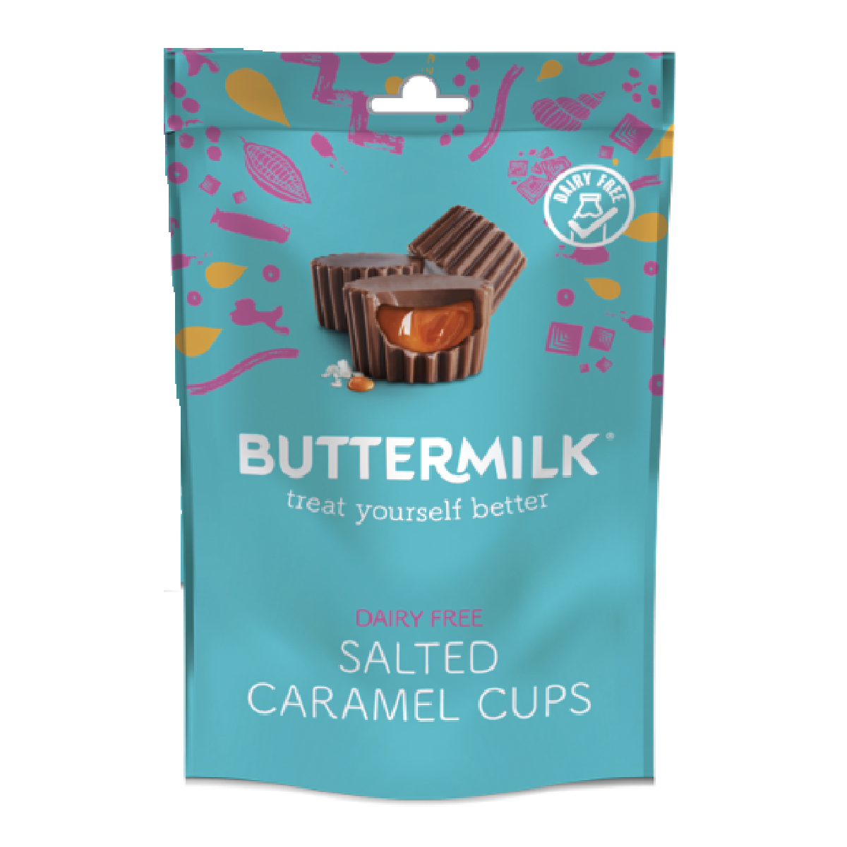 Buttermilk Dairy Free Salted Caramel Cups 100g