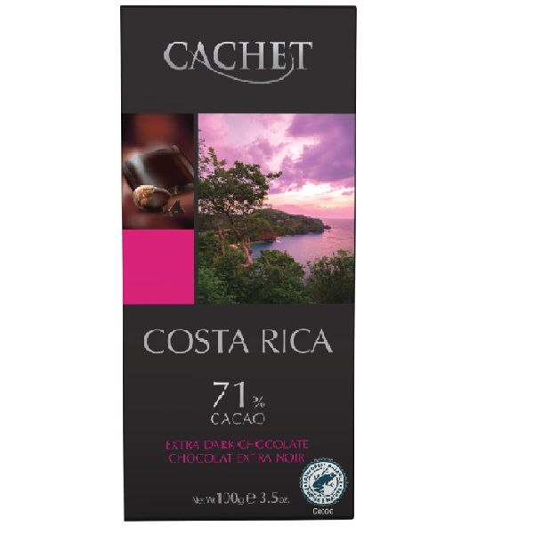 Cachet Costa Rica 71% Cacao Extra Dark Chocolate 100g
