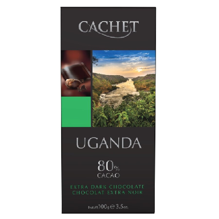Cachet Uganda 80% Cacao Extra Dark Chocolate 100g