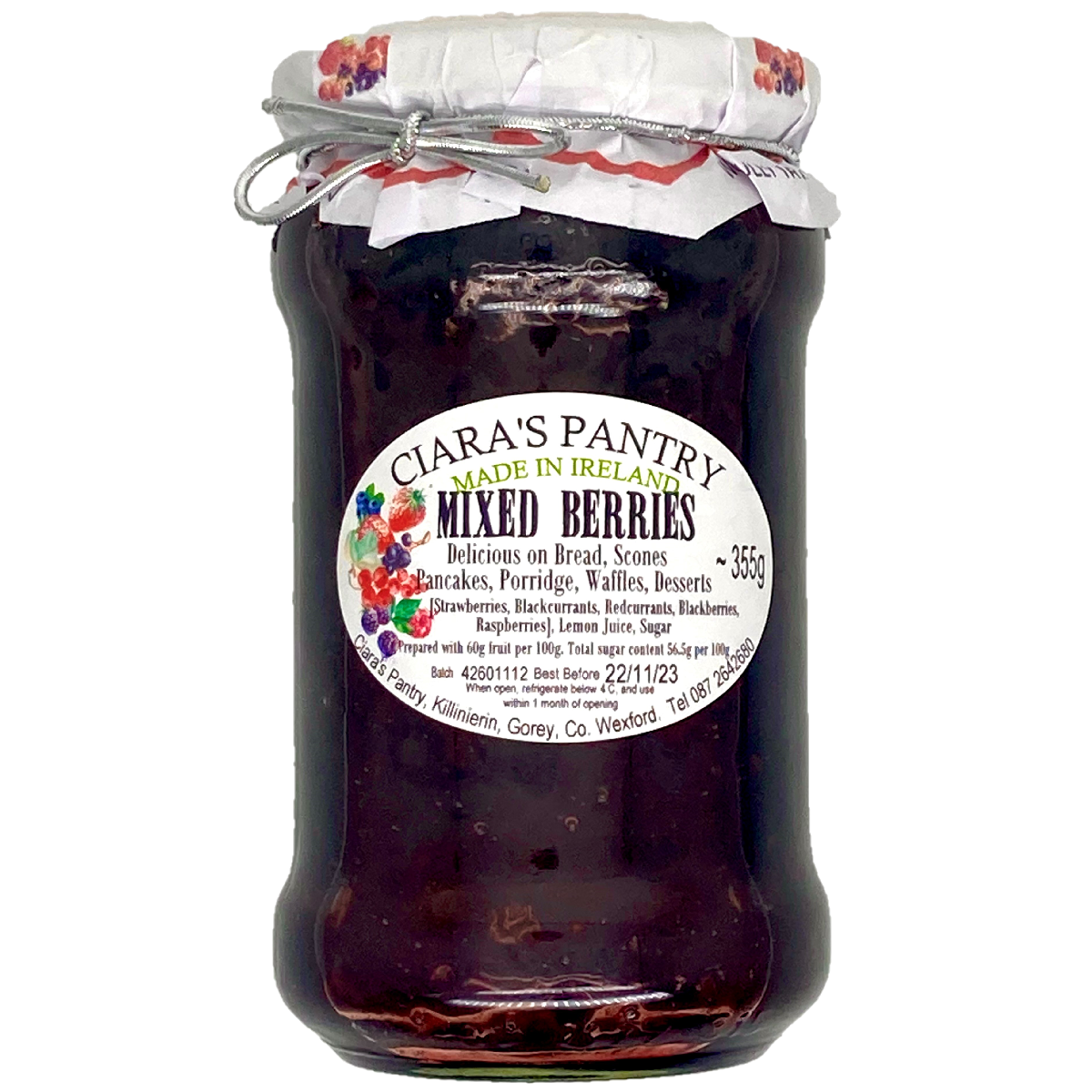 Ciara&#39;s Pantry Mixed Berries Preserve 355g