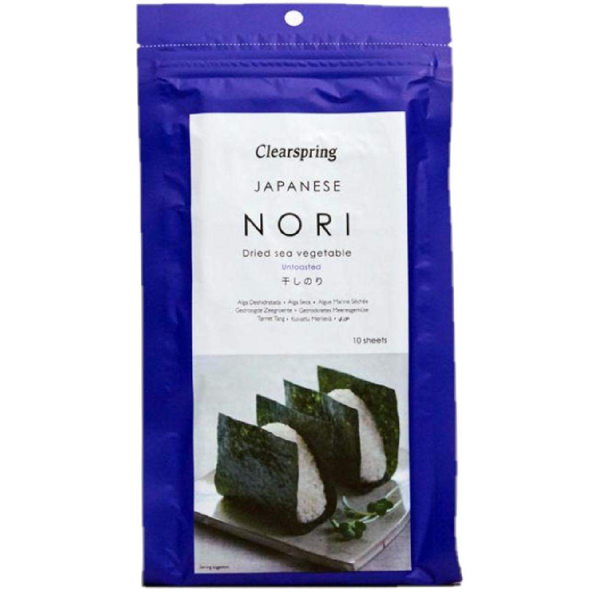 Clearspring Japanese Nori Dried Sea Vegetable Untoasted 25g