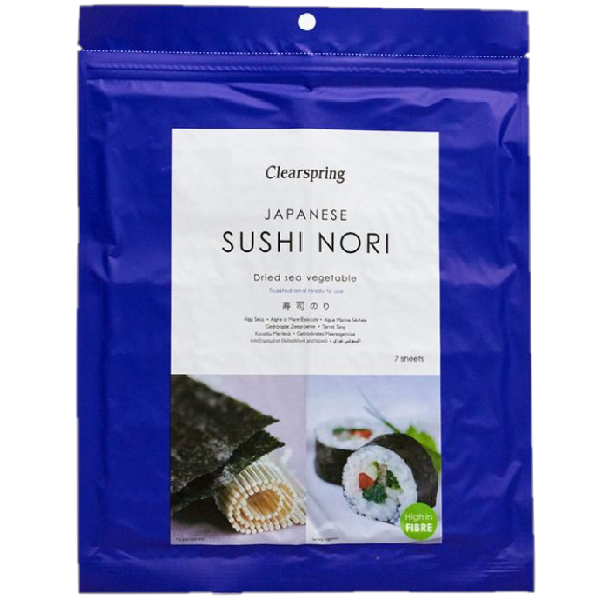 Clearspring Japanese Sushi Nori Dried Sea Vegetable Toasted 17g