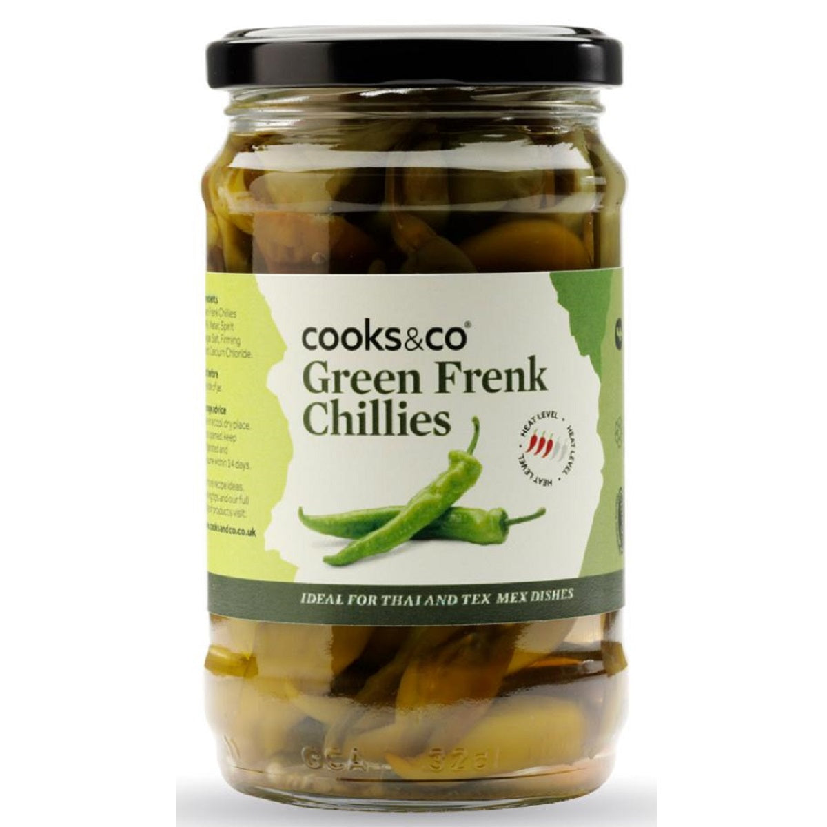 Cooks&amp;Co Green Frenk Chillies 300g