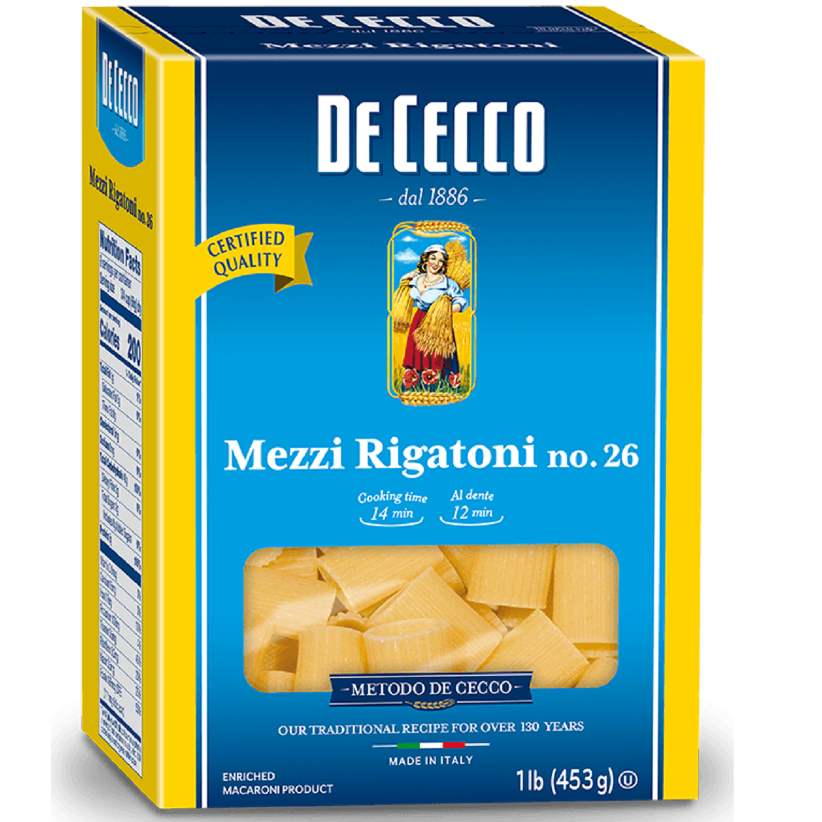 Mezzi Rigatoni No 26 _ Mezzi Rigatoni Recette – UCBM