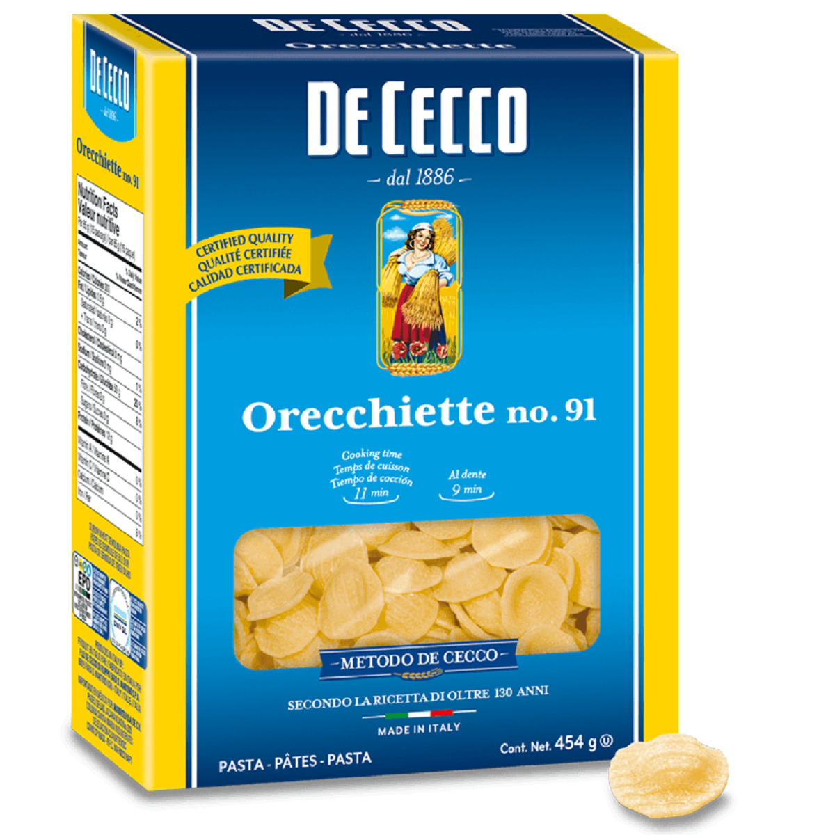 De Cecco Orecchiette No 91 500g