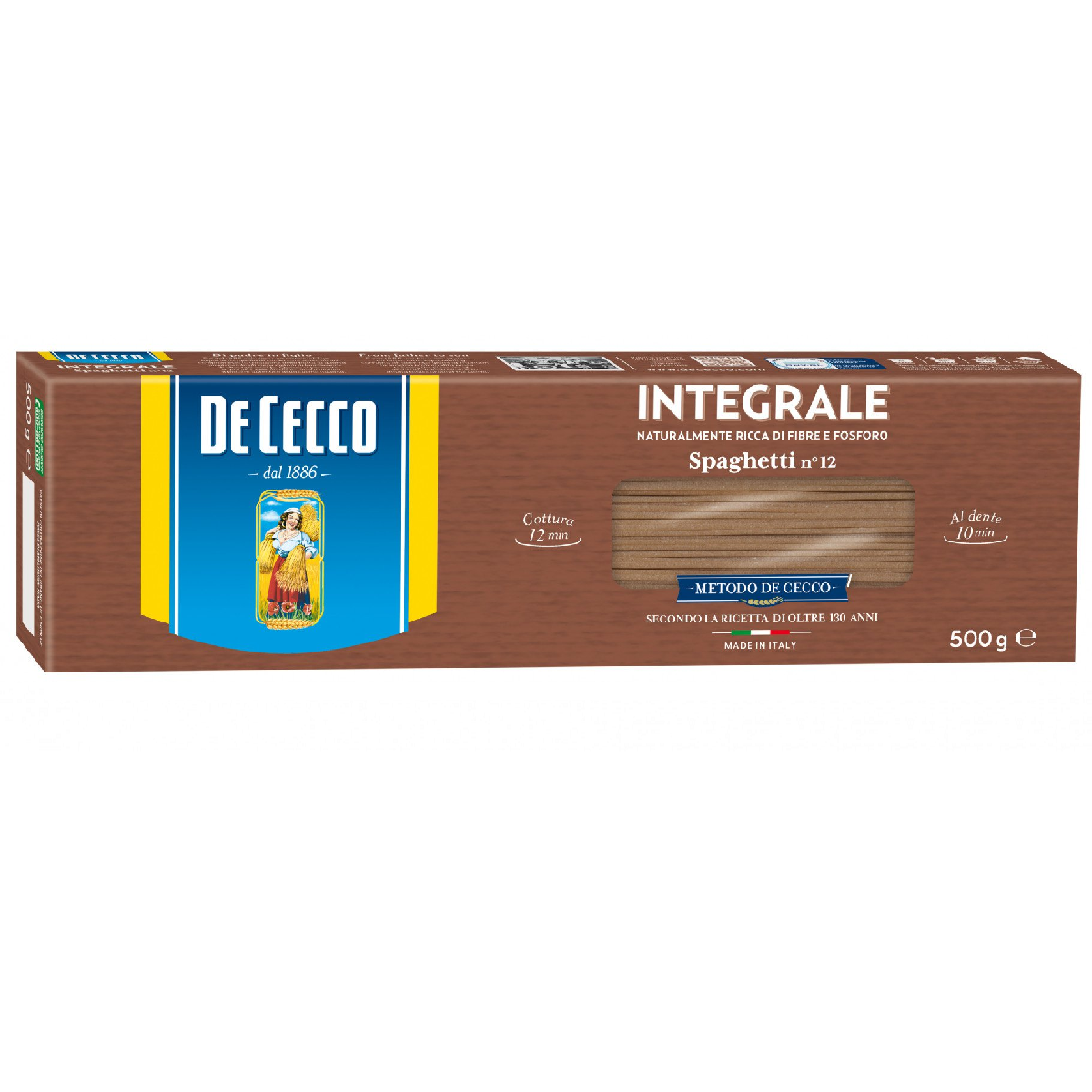 De Cecco Spaghetti Integrale No 12 500g