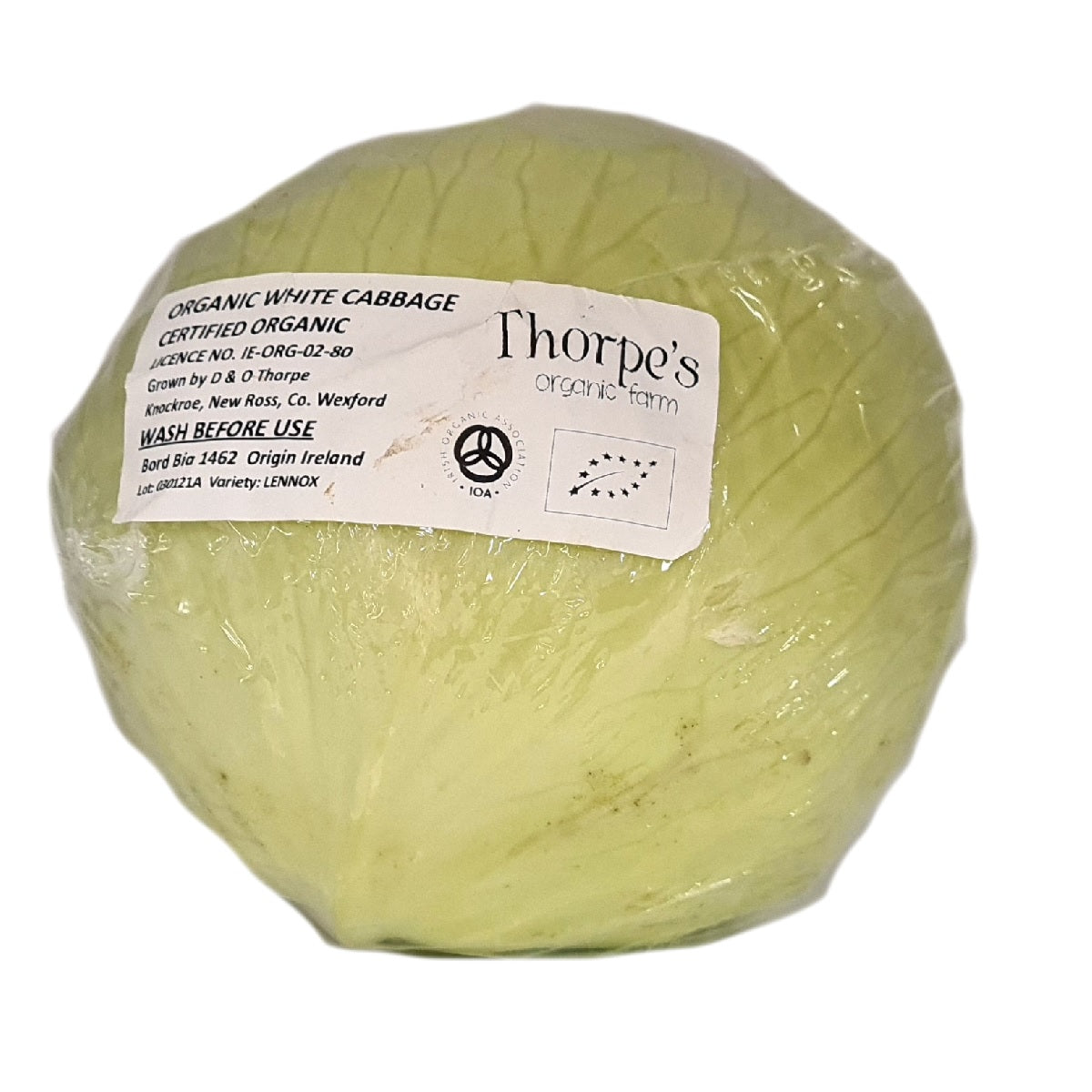 Des &amp; Olive Thorpe&#39;s Organic White Cabbage