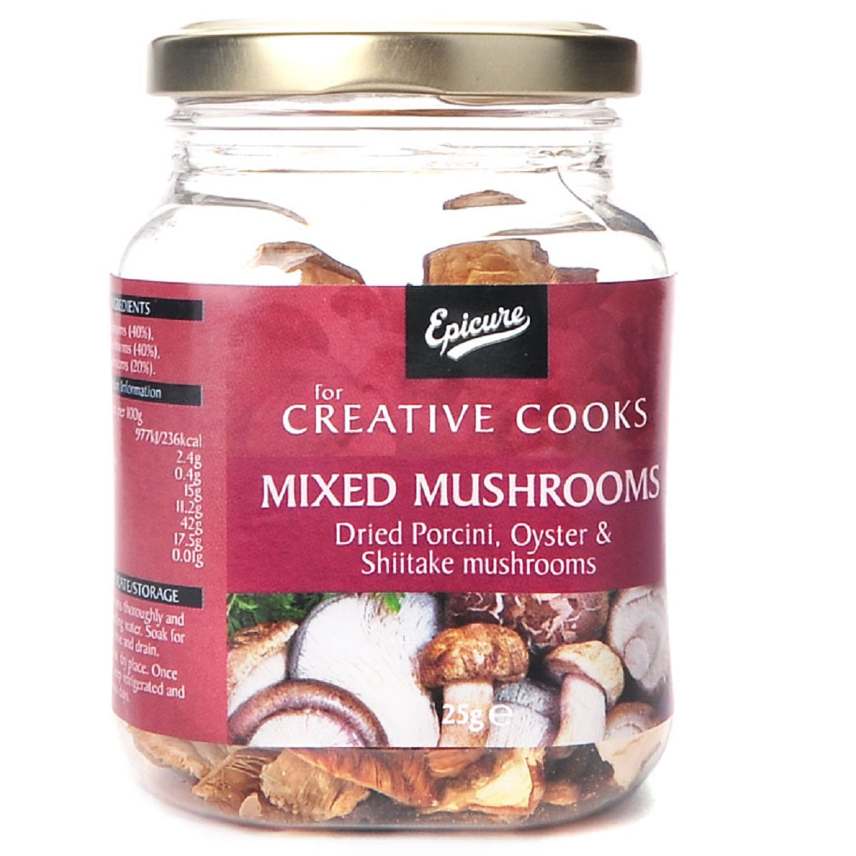 Epicure Dried Mixed Mushrooms 25g