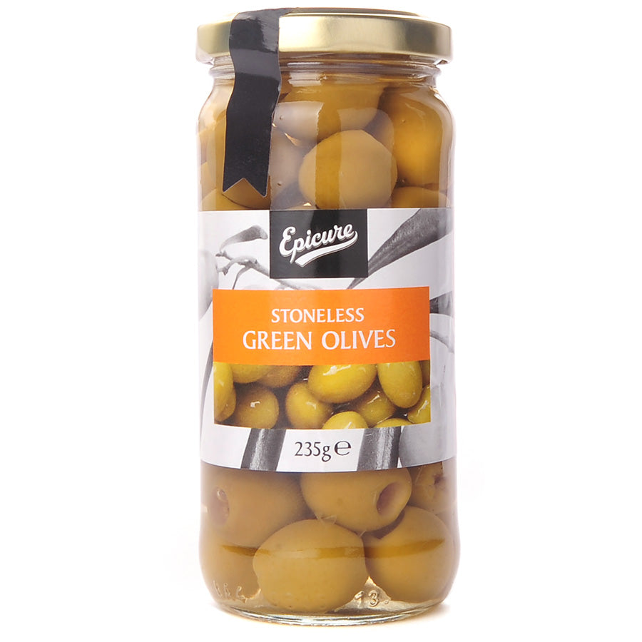 Epicure Stoneless Green Olives 235g