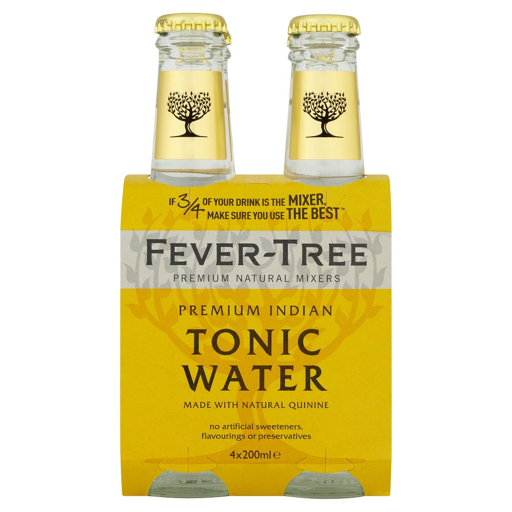 Fever-Tree Premium Indian Tonic Water 4 pack x200ml - Ardkeen Quality Food  Store