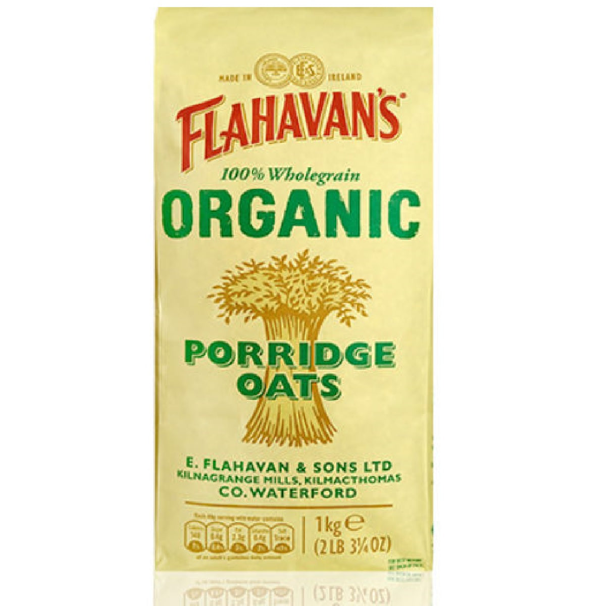 Flahavan&#39;s Porridge Oats Organic 1kg