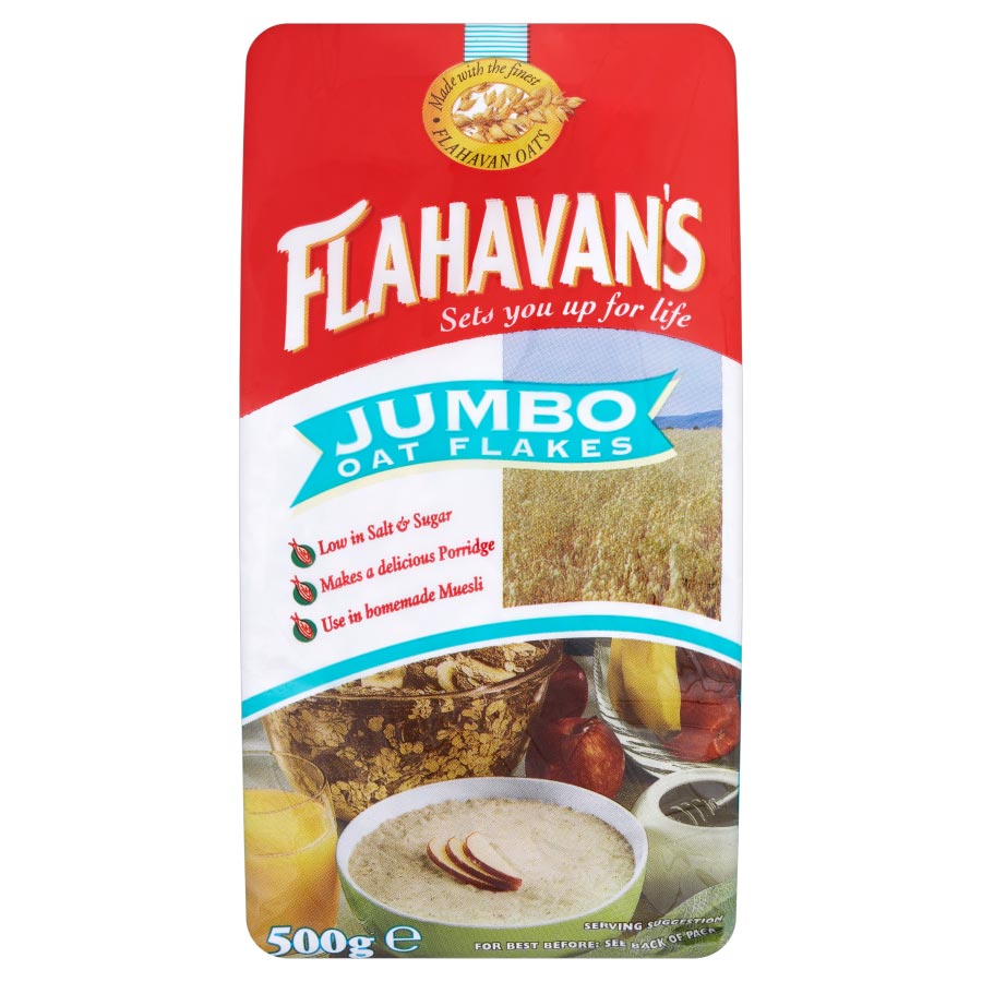 Flahavan&#39;s Jumbo Oat Flakes 500g