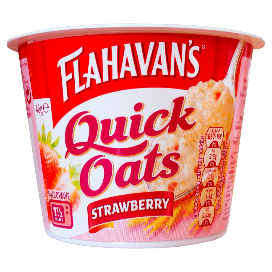 Flahavan&#39;s Quick Oats Strawberry Porridge 46g