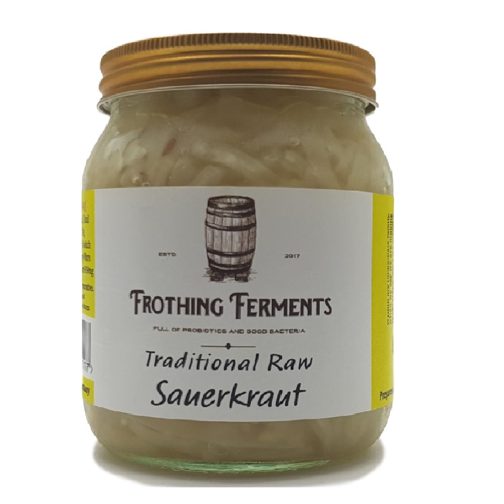 Frothing Ferments Traditional Raw Sauerkraut 350g