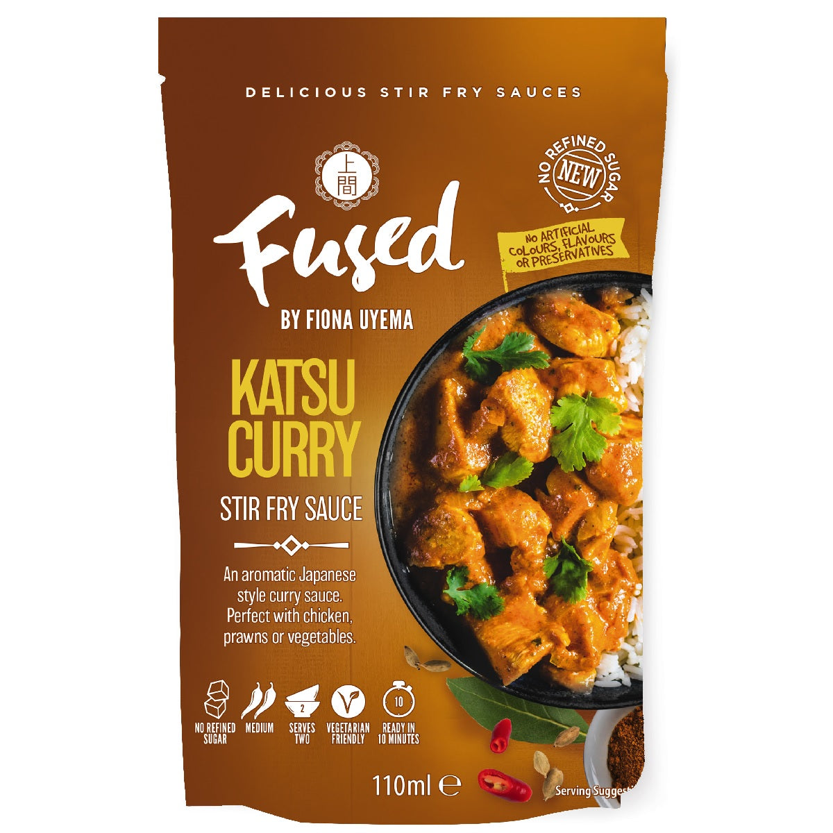 Fused Katsu Curry Stir Fry Sauce by Fiona Uyema 110ml Ardkeen Quality
