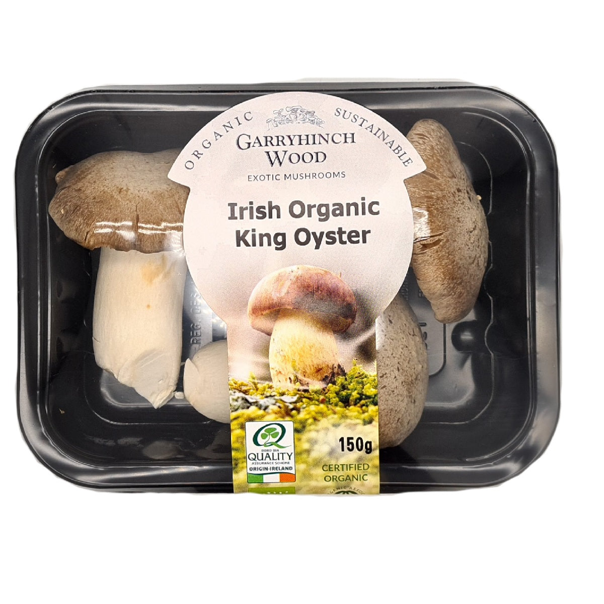 Garryhinch Wood Exotic Mushrooms Irish Organic King Oyster 150g