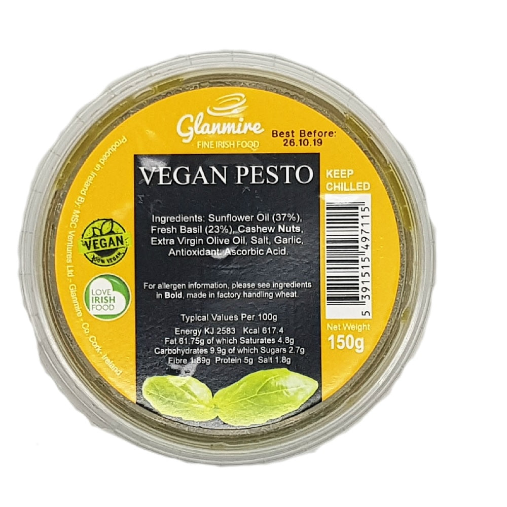 Glanmire Fine Irish Food Vegan Pesto 150g