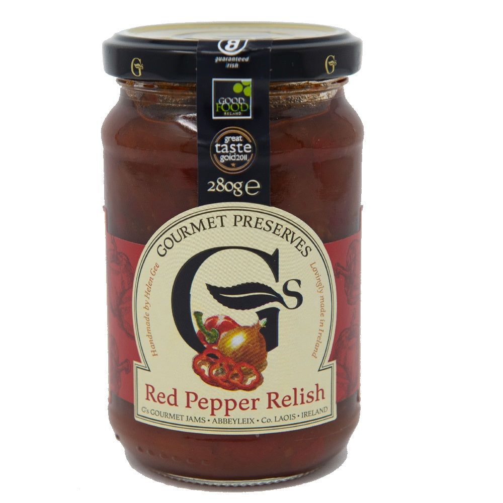 G's Gourmet Preserves Red Pepper Relish 280g - Ardkeen Quality Food Store