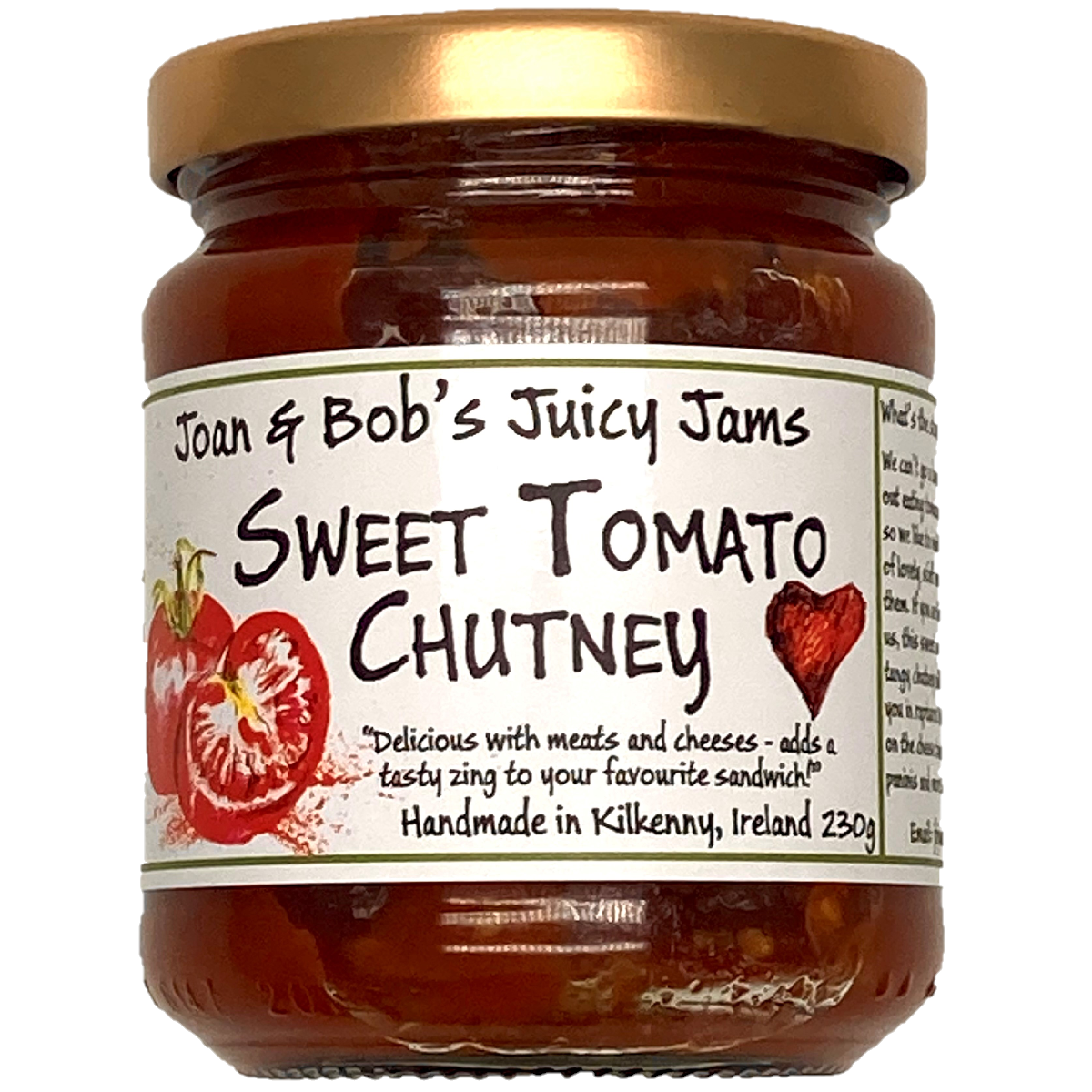Joan &amp; Bob&#39;s Sweet Tomato Chutney 230g