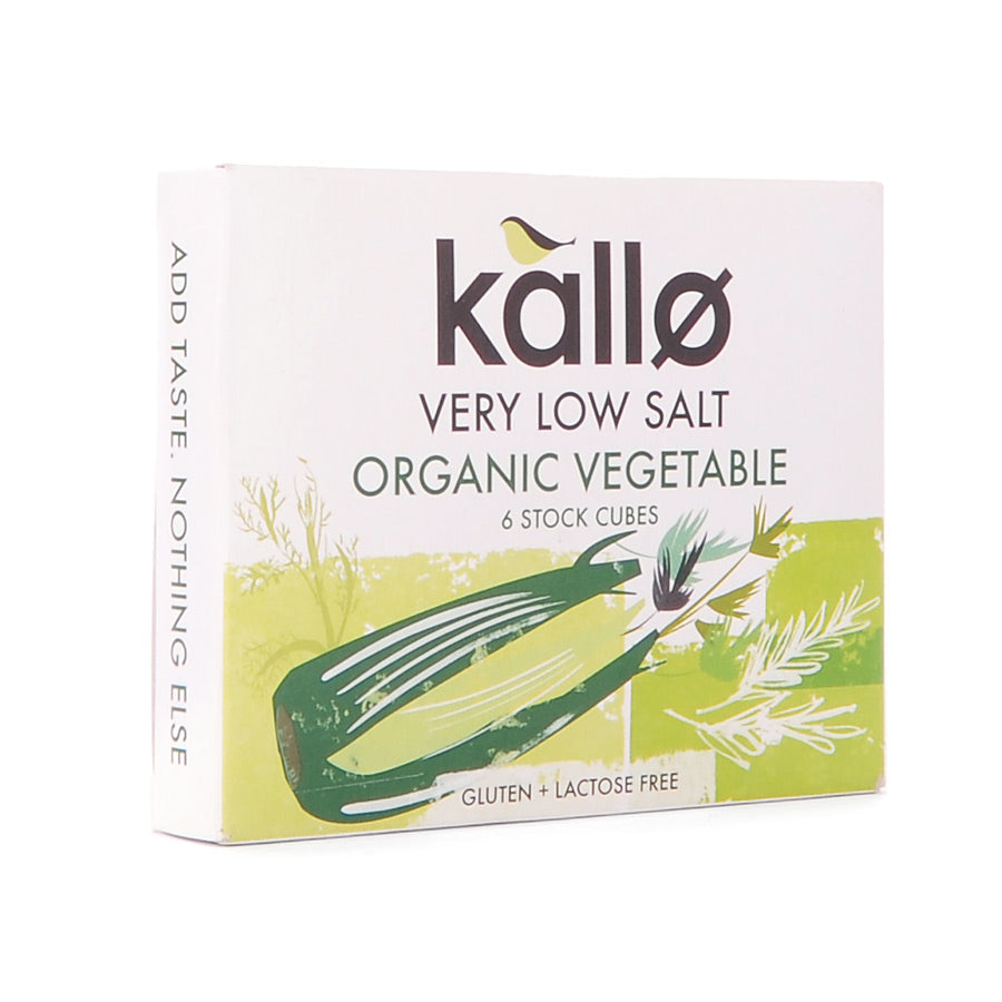 Kallo Low Salt Organic Vegetable Stock Cubes 60g