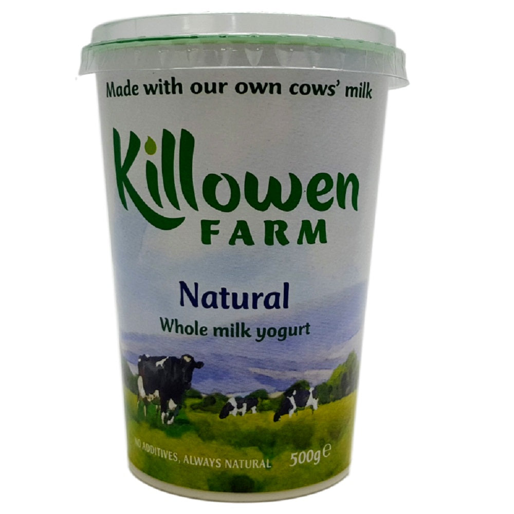 Killowen Farm Natural Whole Milk Yogurt 500g Ardkeen Quality Food Store