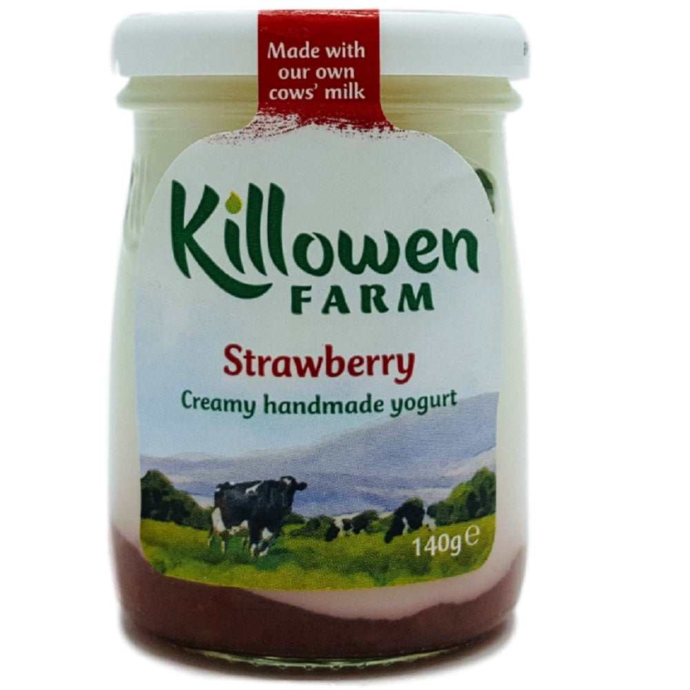 Killowen Farm Strawberry Creamy Handmade Yogurt 140g