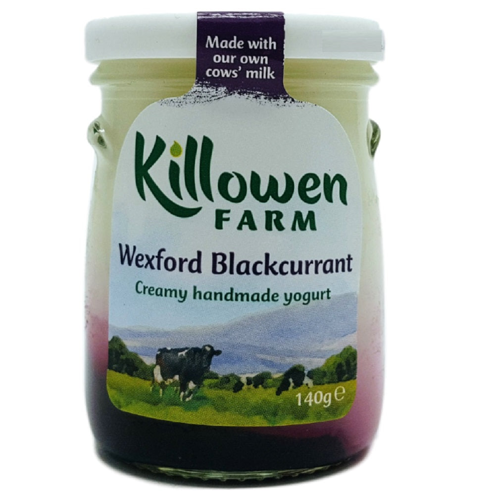 Killowen Farm Wexford Blackcurrant Creamy Handmade Yogurt 140g
