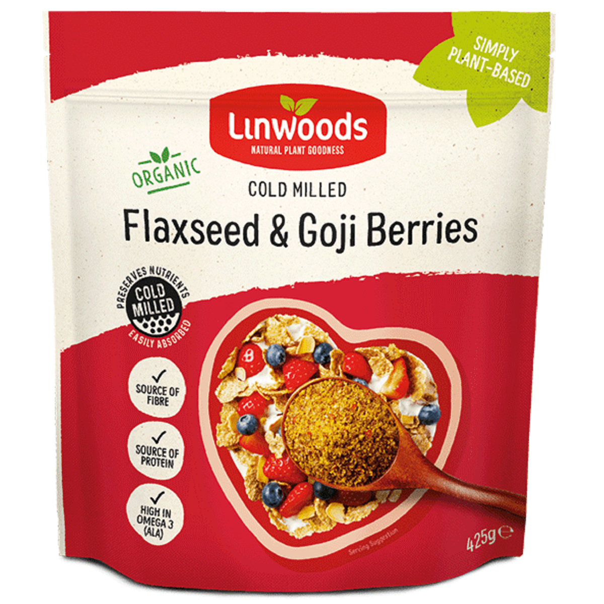 Linwoods Cold Milled Flaxseed &amp; Goji Berries 425g