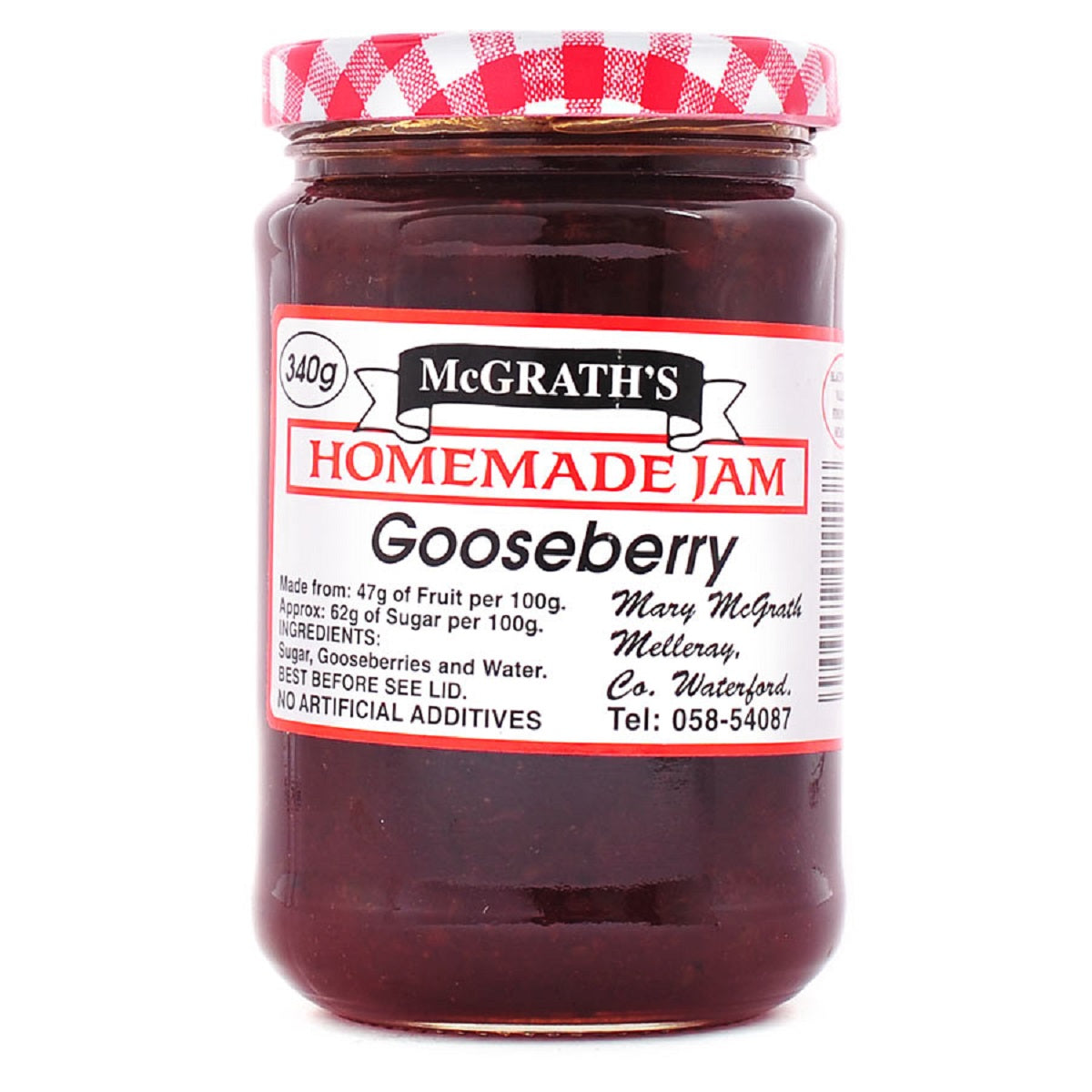 McGrath&#39;s Homemade Gooseberry Jam 340g