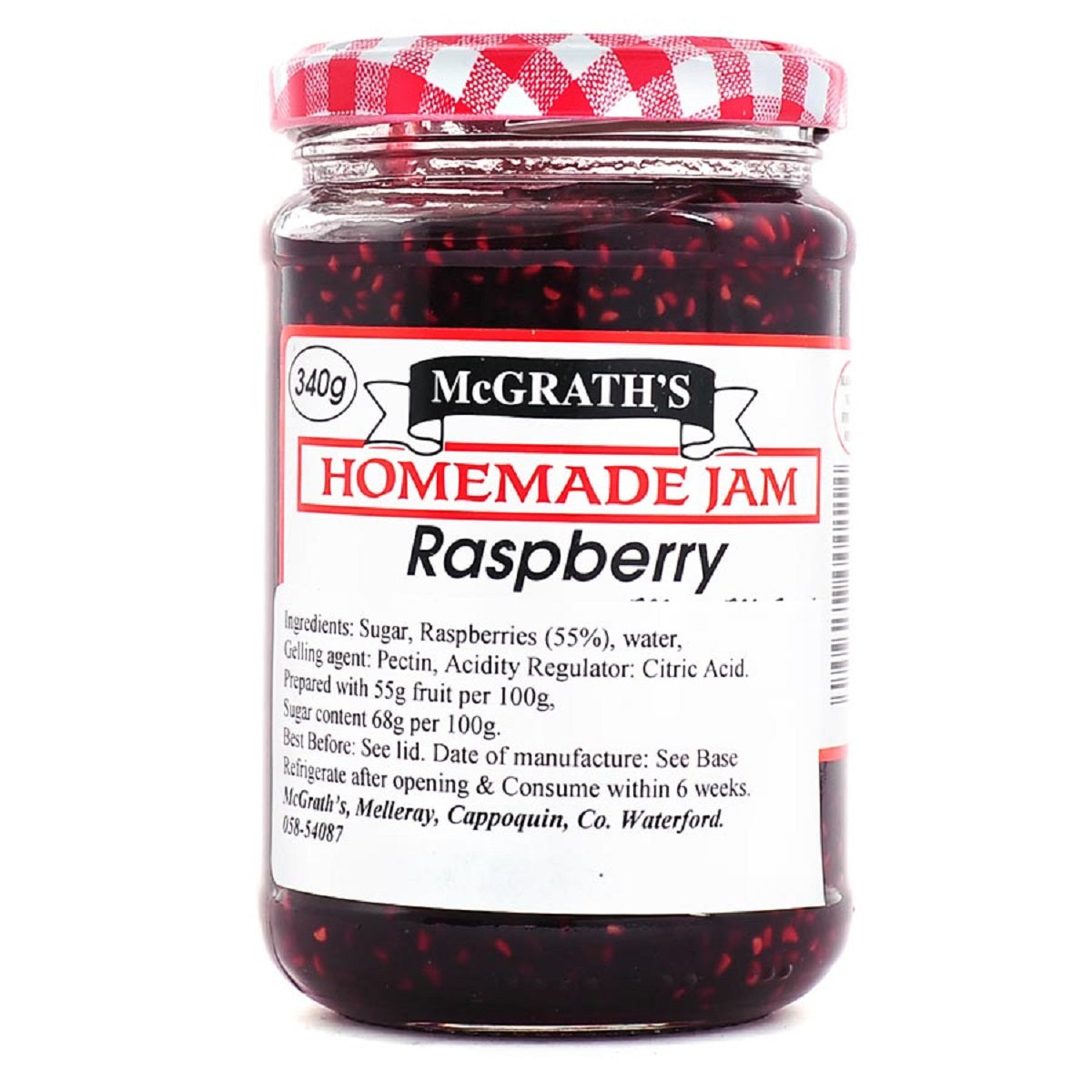 McGrath&#39;s Homemade Raspberry Jam 340g