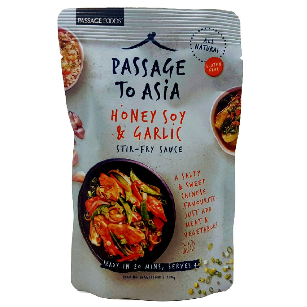 Passage Foods Honey Soy &amp; Garlic Stir-Fry Sauce 200g