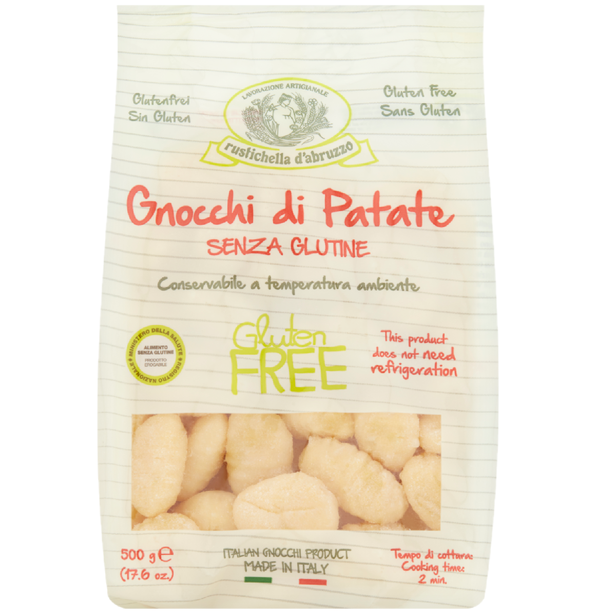 Rustichella d’Abruzzo Gluten Free Potato Gnocchi 500g