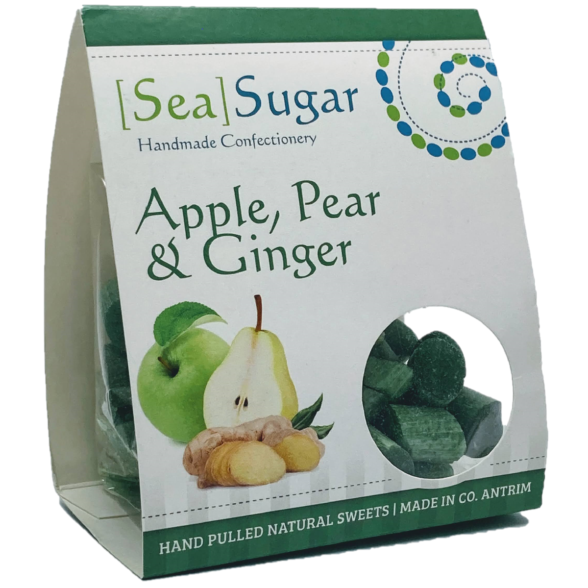 Sea Sugar Handmade Confectionery Apple, Pear &amp; Ginger 100g