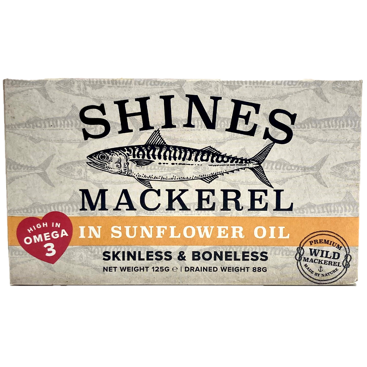 Shines Mackerel in Sunflower Oil 125g