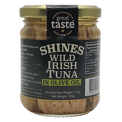Shines Wild Irish Tuna in Olive Oil 185g