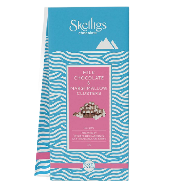 Skelligs Chocolate Clusters Marshmallow 100g