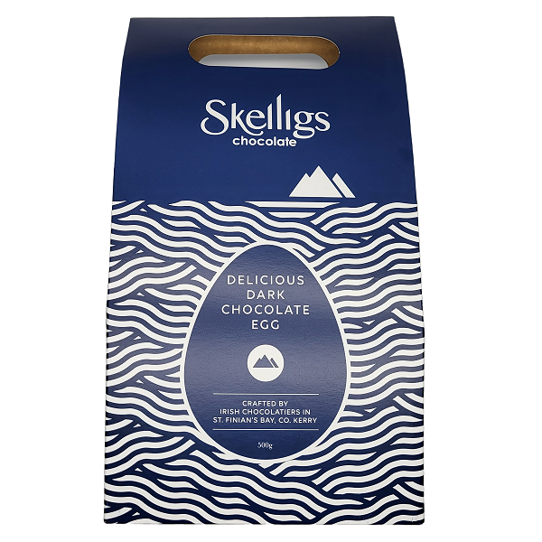 Skelligs Chocolate Delicious Dark Chocolate Easter Egg 500g