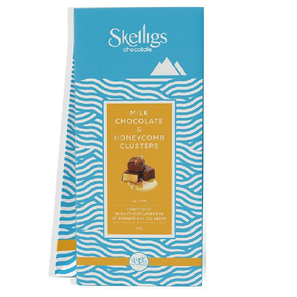Skelligs Chocolate Milk Chocolate &amp; Honeycomb Clusters 100g