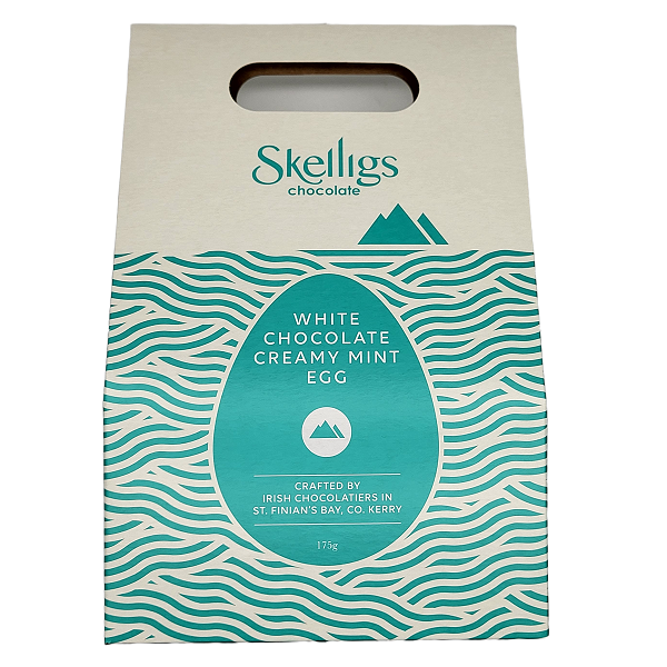 Skelligs Chocolate White Chocolate Creamy Mint Easter Egg 175g