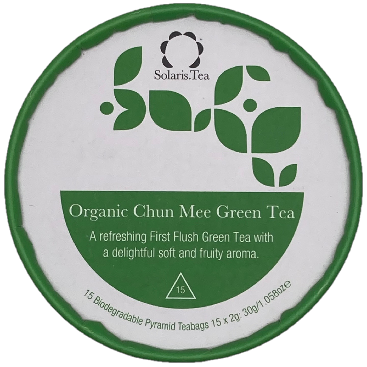 Solaris Tea Organic Chun Mee Green Tea Pyramid Teabags 15x2g