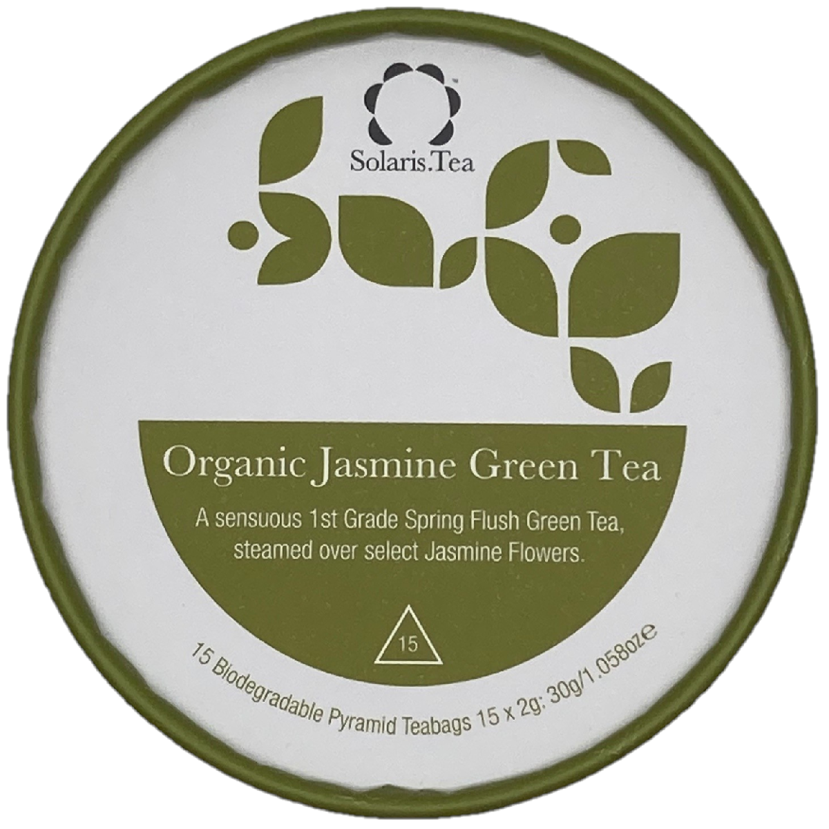 Solaris Tea Organic Jasmine Green Tea Pyramid Teabags 15x2g