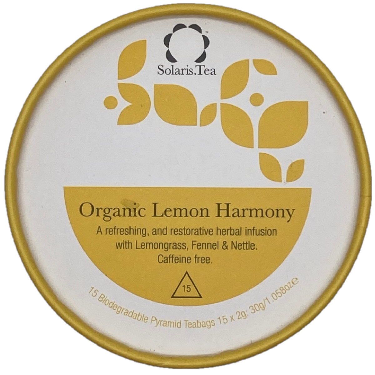 Solaris Tea Organic Lemon Harmony Pyramid Teabags 15x2g