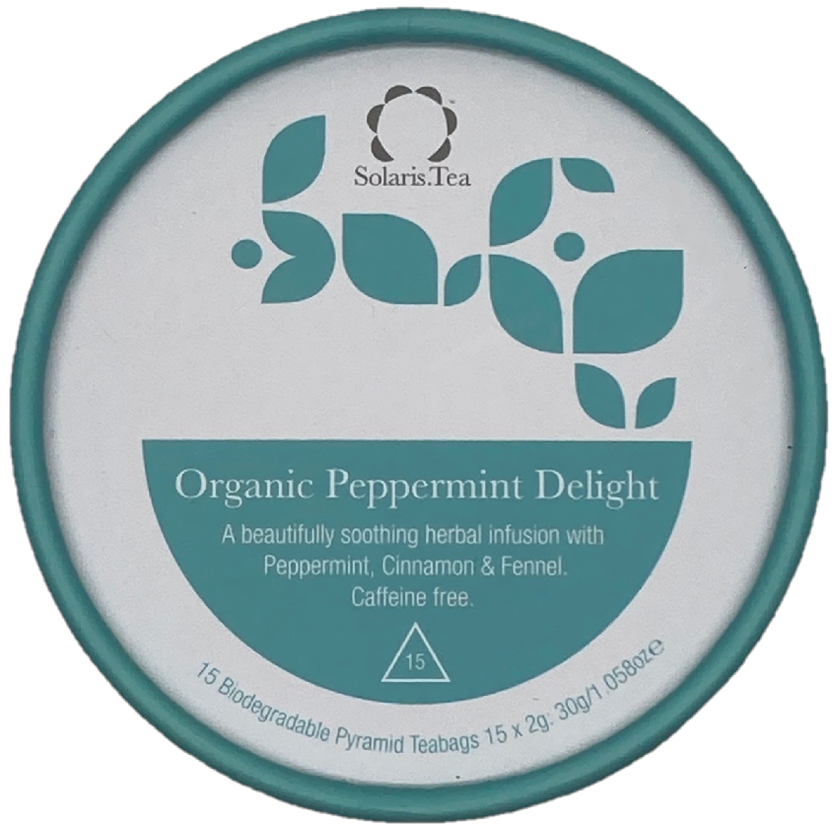 Solaris Tea Organic Peppermint Delight Pyramid Teabags 15x2g